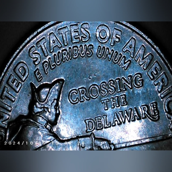 2021 crossing the Delaware 25c Quarter Mint P error coins - Picture 11 of 12